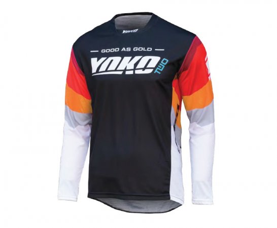 MX jersey YOKO TWO black/white/red XL