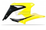 Radiator scoops POLISPORT 8412500005 (pereche) black/yellow RM01