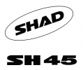 Stickers SHAD D1B451ETR Alb for SH45