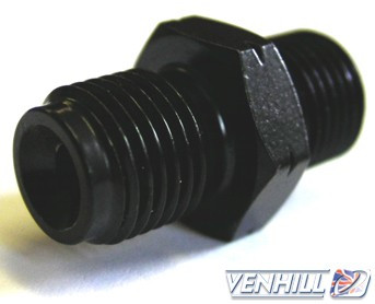 Adaptor tata Venhill 3/70100A/BLACK POWERHOSEPLUS 10x1.00mm concave Negru